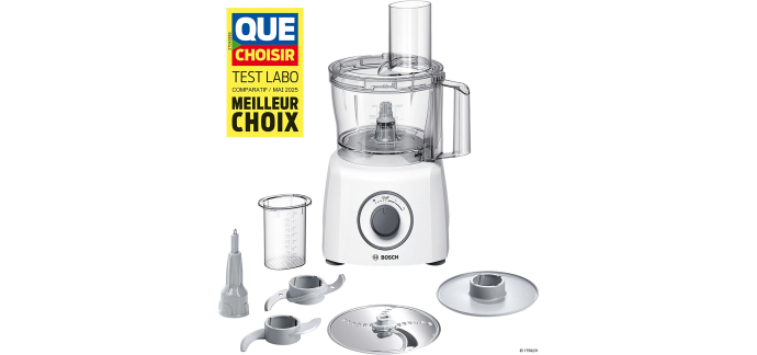E.Leclerc: Robot multifonction Bosch MultiTalent3 MCM3100W - 800W, 2,3L &agrave; 27.56&euro; (au lieu de 45.94&euro;)
