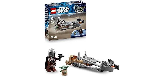 Amazon: LEGO® Star Wars™ Le Speeder Bike du Mandalorien et Grogu (75436) à 7,99€ (au lieu de 9,99€)