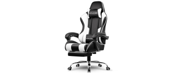 Amazon: Fauteuil de bureau Gtplayer - R&eacute;tractable, dossier inclinable, charge 150kg &agrave; 83,89&euro;