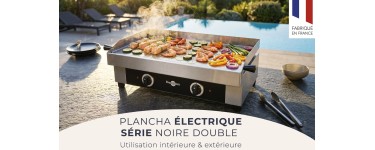 Veepee: Plancha Krampouz Série Noire Double 3200W avec housse et chariot à 379,99€
