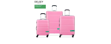 Delsey: Set de 3 Valises rigides Delsey Paris Now Hardside - S, M & L &agrave; 151,6&euro;