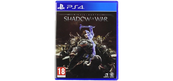 Amazon: Middle-earth Shadow of War sur PS4 à 9,9€