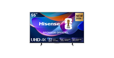 Amazon: TV Hisense 55A6S 55" 4K UHD Smart TV &agrave; 253,59&euro; (au lieu de 299&euro;)