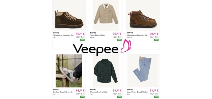FAGUO: Jusqu'à -50% sur de nombreux articles grâce aux ventes privées Veepee