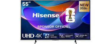 Amazon: T&eacute;l&eacute;viseur 4K 55" &agrave; 244,01&euro; (au lieu de 399&euro;)