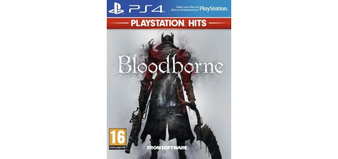 Amazon: PlayStation Bloodborne Hits sur PS4 à 8.93€ (au lieu de 17.34€)