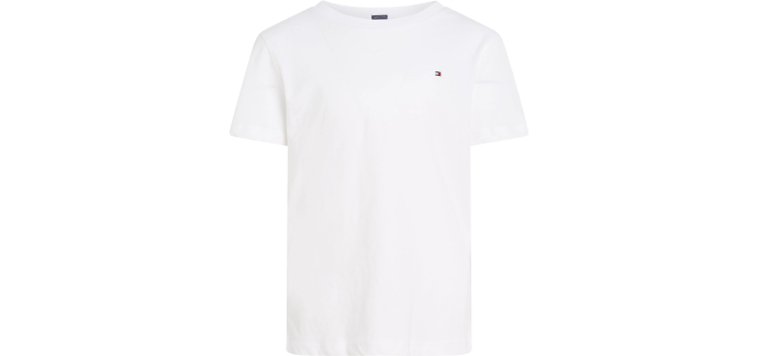 Amazon: T-Shirt Tommy Hilfiger Gar&ccedil;on Col Ras-du-Cou blanc &agrave; 11&euro; (au lieu de 24,90&euro;)