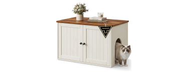 Amazon: Meuble liti&egrave;re chat Songmics PCL233WJ05 Marron Miel &agrave; 50,99&euro; (au lieu de 59,08&euro;)