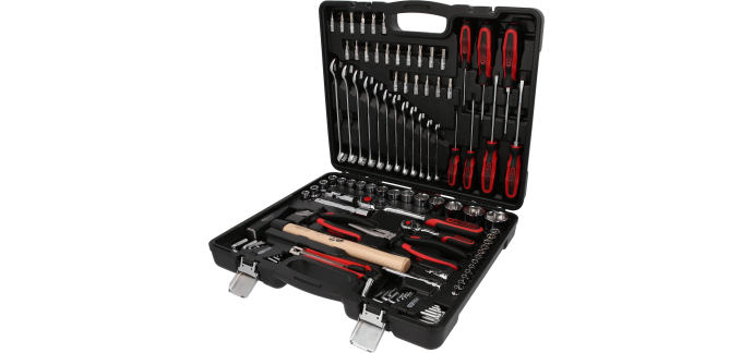Amazon: Coffret outillage KS Tools CHROMEplus 97 pi&egrave;ces - cliquets 1/4" + 1/2" &agrave; 103,50&euro;