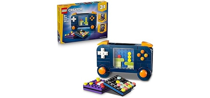 Amazon: LEGO® Creator 3-en-1 La Console de Jeu Rétro (31380) à 12,99€ (au lieu de 19,99€)