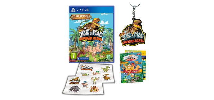 Amazon: New Joe and Mac – Caveman Ninja – T-Rex Edition (PS4) à 21,83€ (au lieu de 39,99€)