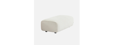 Sweeek: Pouf repose-pieds 2 places bouclette cr&egrave;me &agrave; 125,99&euro; (au lieu de 179,99&euro;)