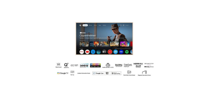 JoyBuy: TCL QLED Pro 55A300W NXTVISION 55" 4K UHD TV LED &agrave; 549,99&euro; (au lieu de 699,99&euro;)