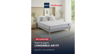 Conforama: 1 matelas AIR FIT + 1 sommier AIR Ferme D&eacute;co &agrave; gagner