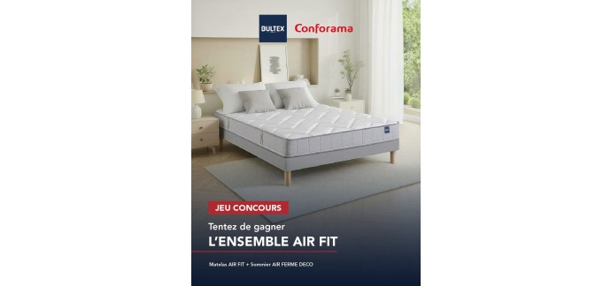 Conforama: 1 matelas AIR FIT + 1 sommier AIR Ferme D&eacute;co &agrave; gagner