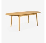 Sweeek: Table à manger extensible ovale 210cm - 6 à 8 places à 279,99€ (au lieu de 399,99€)