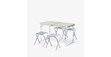 Decathlon: Table camping QUECHUA pliante 4-6 pers + 4 tabourets &agrave; 44,99&euro; (au lieu de 59,99&euro;)