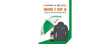 Autodoc:  1 lot Castrol (bouteille, parapluie, hoodie) à gagner