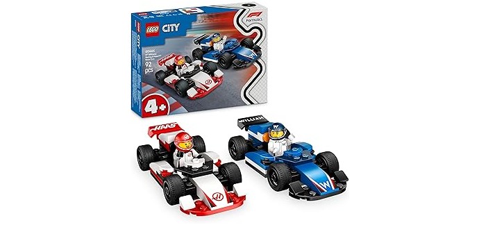 Amazon: LEGO City F1 Williams Racing & Haas F1 Race Cars (60464) à 12,46€ (au lieu de 19,99€)