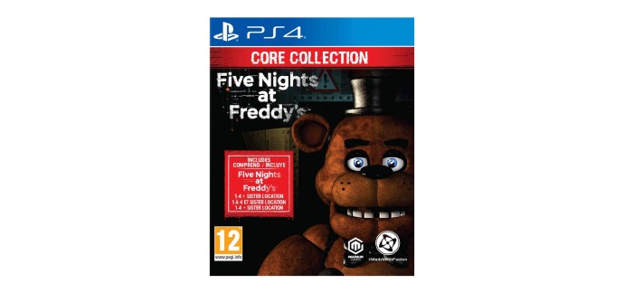 Amazon: Five Nights at Freddy's Core Collection (PS4) à 19,47€ (au lieu de 34,99€)