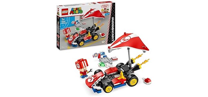 Amazon: LEGO Super Mario Mario Kart – Kart Standard (72032) à 17,99€ (au lieu de 19,99€)