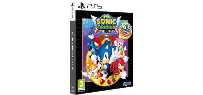 Amazon: Sonic Origins Plus Day One Edition (PS5) à 28,16€ (au lieu de 40,69€)