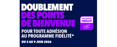 UGC: 1 place de cin&eacute;ma offerte le mardi avec adh&eacute;sion gratuite au Club UGC