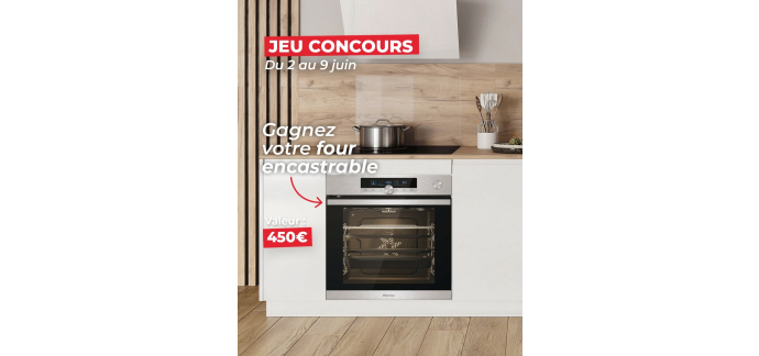 Lapeyre:  1 four encastrable HISENSE BSA66334PX (valeur 450&euro;) &agrave; gagner