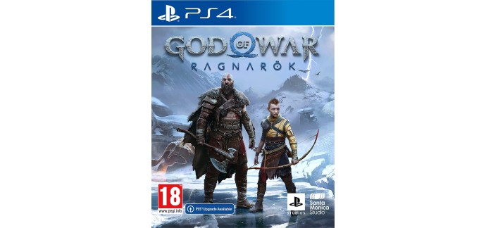 Amazon: God of War Ragnarök (PS4) à 17,01€ (au lieu de 17,91€)