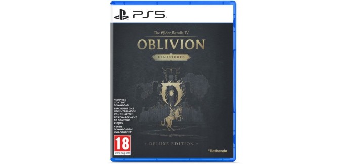 Cdiscount: Oblivion Remastered Deluxe (PS5) à 37,99€ (au lieu de 44,99€)