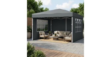 Cdiscount: Pavillon pliant 3x3m avec parois, protection solaire &agrave; 85,59&euro;
