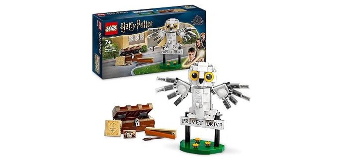 Amazon: LEGO Harry Potter Hedwige au 4 Privet Drive (76425) à 15,99€ (au lieu de 19,99€)