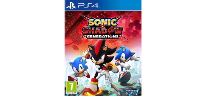 Cdiscount: Sonic X Shadow Generations (PS4) à 28,99€ (au lieu de 39,99€)