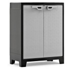 JoyBuy: KETER Armoire Basse TITAN Noir - Gris à 71,90€ (au lieu de 89,99€)