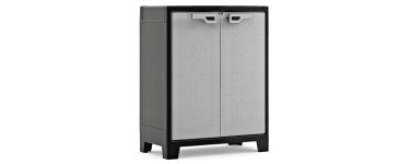 JoyBuy: KETER Armoire Basse TITAN Noir - Gris à 71,90€ (au lieu de 89,99€)