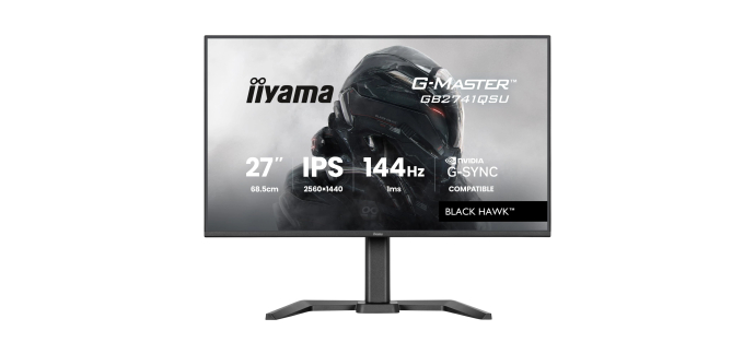 Amazon: Ecran PC 27" iiyama G-Master Black Hawk GB2741QSU-B1 IPS, QHD, 144Hz, 1ms &agrave; 118,58&euro;