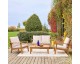 Sweeek: Salon de jardin Owana - Bois d'acacia, 4 places à 199,99€ (au lieu de 399,99€)