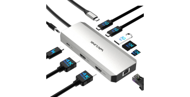 Amazon: Station d'accueil Wavlink USB-C 10 en 1 - Double HDMI 4K, PD 100W &agrave; 19,99&euro; (au lieu de 39,99&euro;)