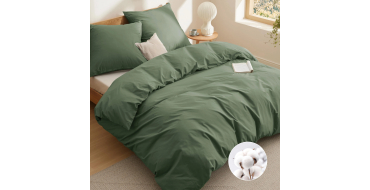 Amazon: Housse de Couette Bedsure 240x220cm Coton Oeko-Tex + 2 Taies 65x65cm &agrave; 38,99&euro;