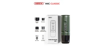 JoyBuy: Machine &agrave; expresso portable HiBREW H4C - 20 bars, batterie 7500 mAh &agrave; 79,99&euro; (au lieu de 109,99&euro;)