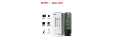 JoyBuy: Machine &agrave; expresso portable HiBREW H4C - 20 bars, batterie 7500 mAh &agrave; 79,99&euro; (au lieu de 109,99&euro;)
