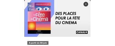 Canal +: [Abonnés Canal+] 2 places gratuites de cinéma