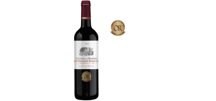 Cdiscount: Château Les Remparts 2022 Saint-Emilion Grand Cru à 7,90€ (au lieu de 10,50€)