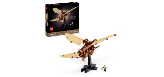 Amazon: LEGO® Icons La machine volante de Léonard de Vinci (10363) à 38,39€ (au lieu de 46,94€)