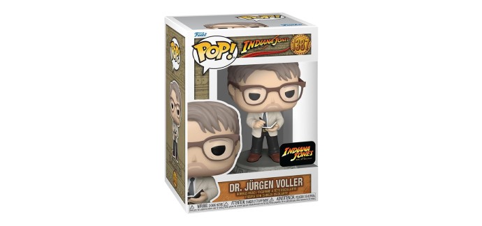 Amazon: Funko Pop Indiana Jones 5 Docteur Jürgen Voller à 8,64€ (au lieu de 16,00€)