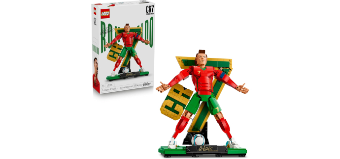 Amazon: LEGO 43016 Cristiano Ronaldo L&eacute;gende du Foot (PS5) &agrave; 69,99&euro; (au lieu de 79,99&euro;)