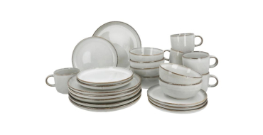LIDL: Service de table 24 pièces en Grès SILVERCREST - lave-vaisselle à 39.99€ (au lieu de 69.99€)