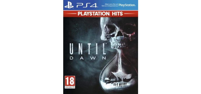 Amazon: Until Dawn sur PS4 à 8.93€ (au lieu de 18.14€)