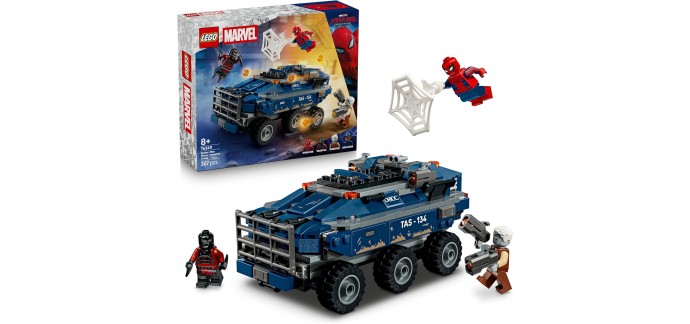 Amazon: LEGO 76349 Spider-Man Prison Mobile (PS5) à 41,99€ (au lieu de 49,99€)