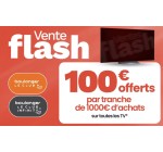 Boulanger: 100€ offerts par tranche de 1000€ d'achats sur toutes les TV